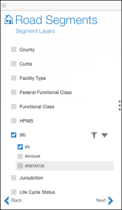 Filtering attributes for selected layers Filtering attributes for selected layers